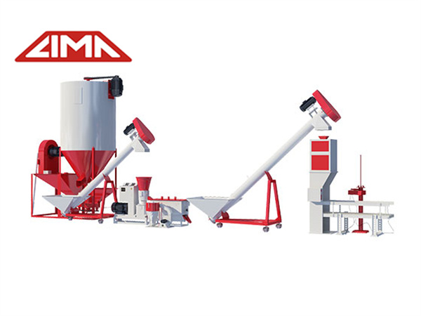 Commerical Use Automatic Chicken Feed Pellet Production Line 1-2t/h